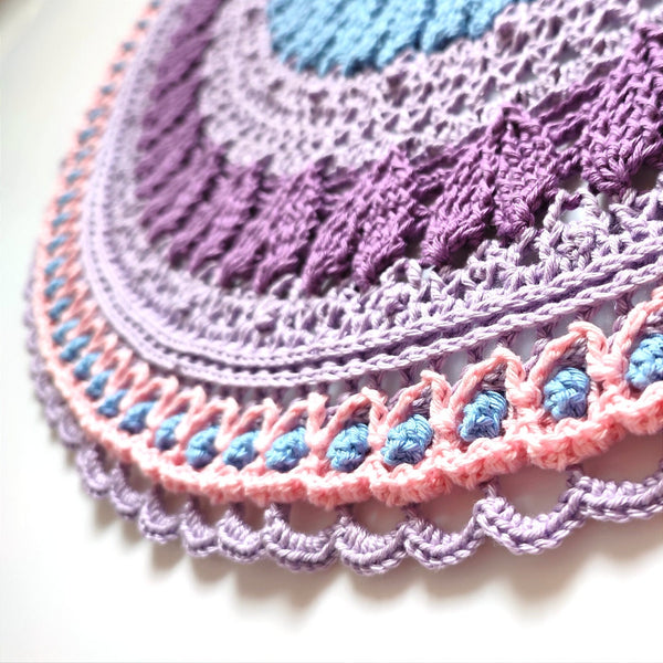 Crochet coffee table tablecloth PDF pattern