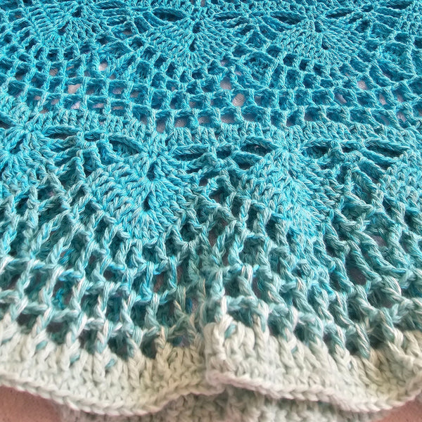 Summer skirt crochet pattern PDF, easy to follow crochet tutorial for an airy cotton skirt for girls and women