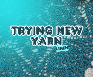 Trying Linen Yarn by De Rerum Natura: Designer Experience.