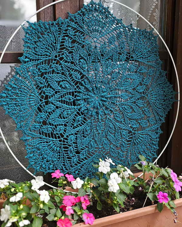 Dawn Of Hope - PDF crochet pattern for a beautiful textured mandala