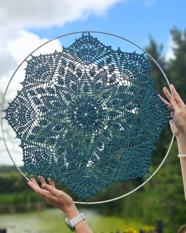 Dawn Of Hope - PDF crochet pattern for a beautiful textured mandala