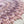 Pink and purple textured centrepiece, multicoloured crochet mandala, shabby chic tablecloth with 3D elements