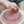 Pink and purple textured centrepiece, multicoloured crochet mandala, shabby chic tablecloth with 3D elements