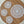 Vintage style table set of one white crochet doily and three coasters