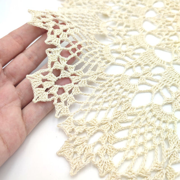Delicate handmade lace doily to bring an elegant retro mood to your meals