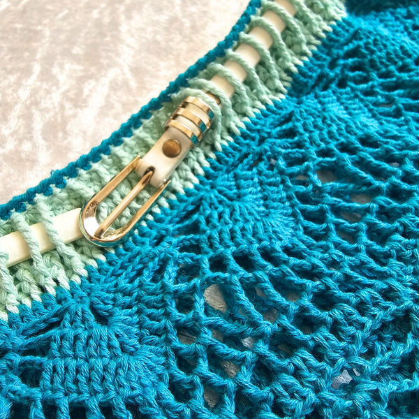 Summer skirt crochet pattern PDF, easy to follow crochet tutorial for an airy cotton skirt for girls and women