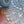 Light blue lace crochet doily 43 cm diameter